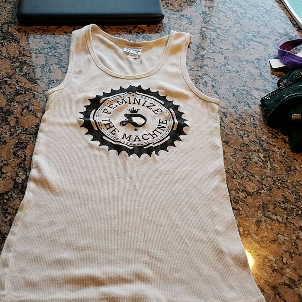 Damzl tank top Feminize the Machine